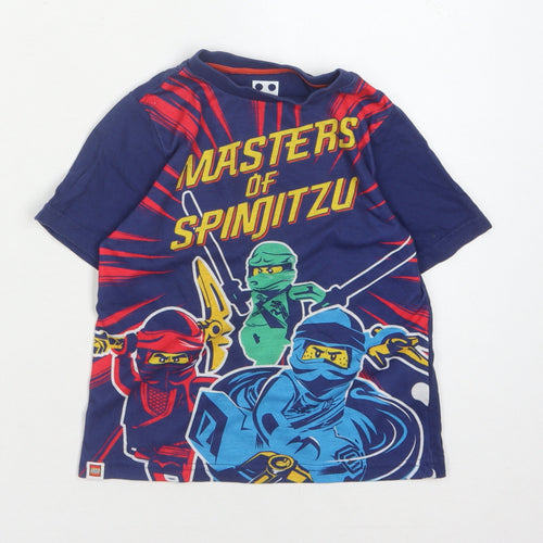 Character.com Boys Ninjago Blue T-Shirt 5-6 Years Graphic