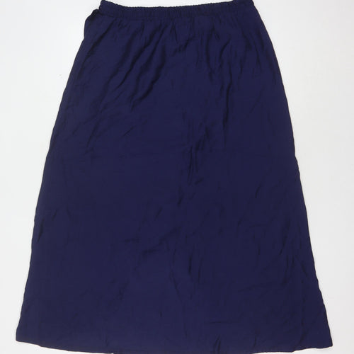 Esmara Women’s Blue Midi Skirt, Size 16, Viscose Blend