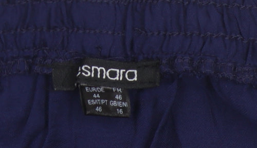 Esmara Women’s Blue Midi Skirt, Size 16, Viscose Blend