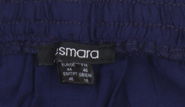 Esmara Women’s Blue Midi Skirt, Size 16, Viscose Blend