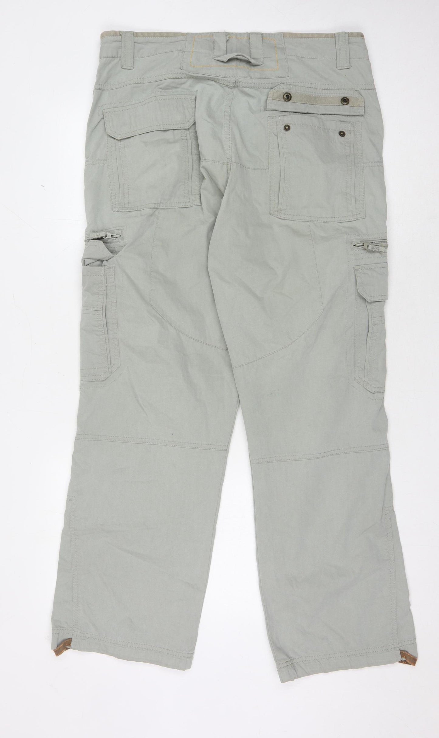 NEXT Men's Grey Cargo Trousers 36R Comfortable Casual