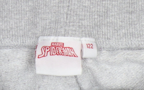 Marvel Boys Grey Spider-Man Jogger Trousers Size 7