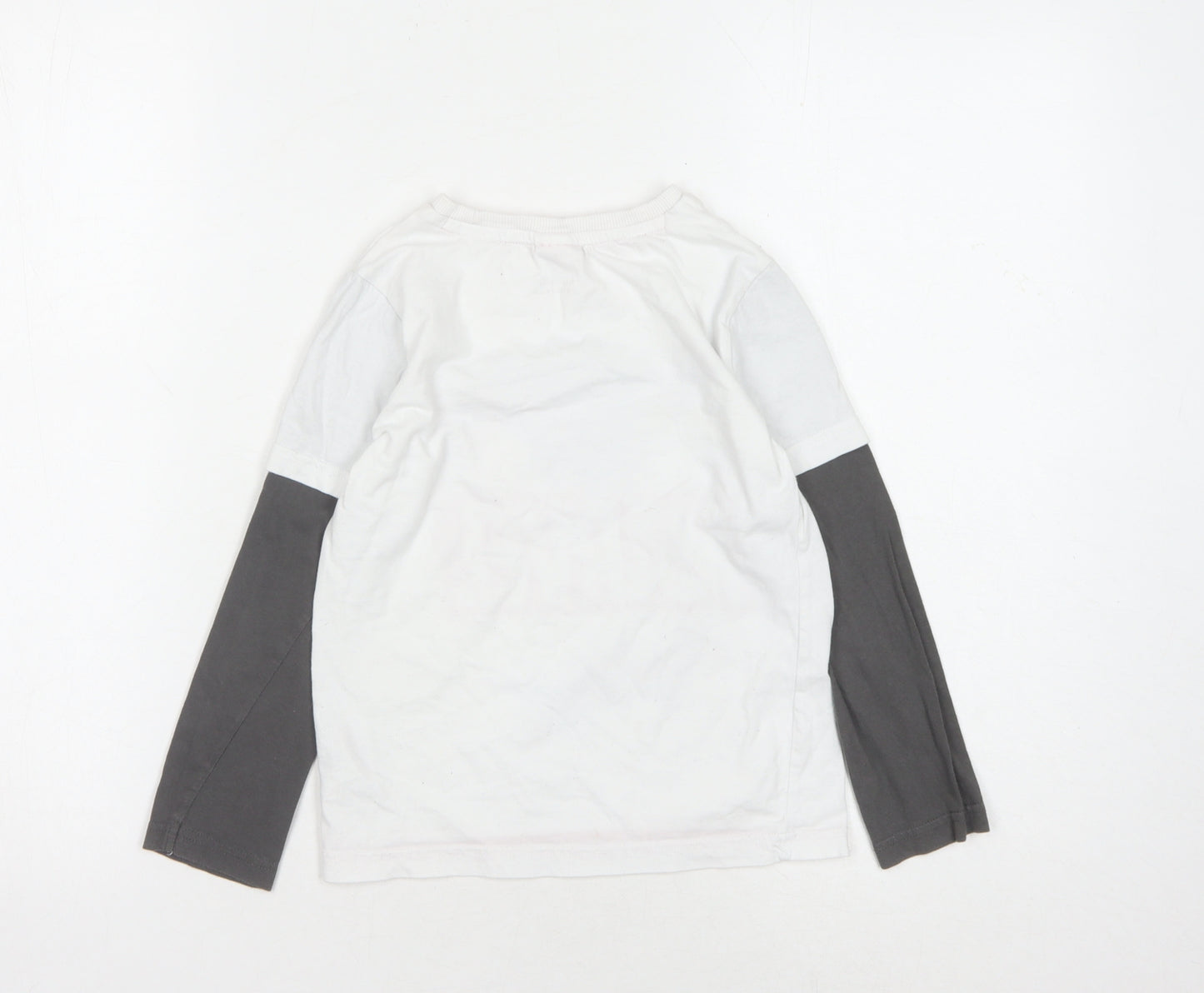 Marvel Boys White Superhero Long Sleeve T-Shirt 5-6 Years