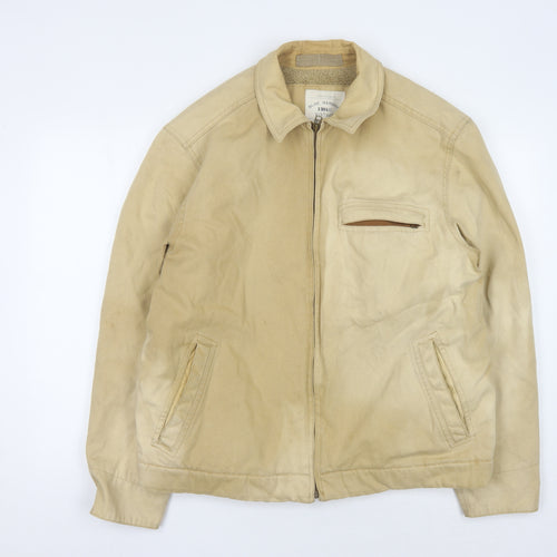 Marks & Spencer Men's Beige Jacket L Full Zip Casual