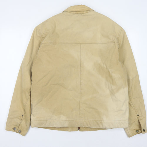 Marks & Spencer Men's Beige Jacket L Full Zip Casual