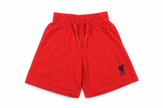 LFC Boys Red 3-4 Years Sleep Shorts, Solid Cotton, New
