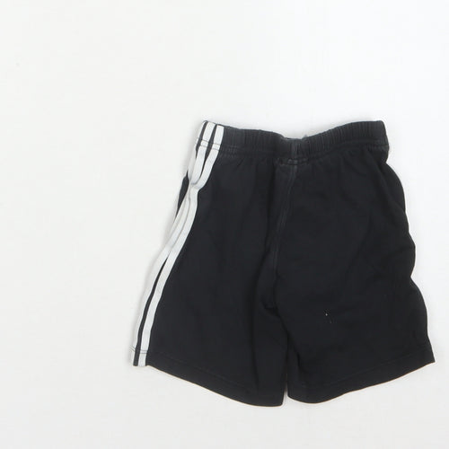 Adidas Girls Black Cotton Shorts 3-4 Years