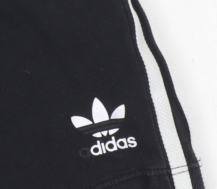 Adidas Girls Black Cotton Shorts 3-4 Years