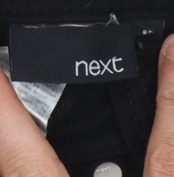 Next Women’s Black Bootcut Jeans Size 8 with Studded Accents