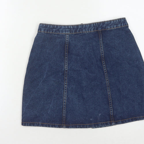 Denim Co Women's Blue Denim Short Skirt Size 8