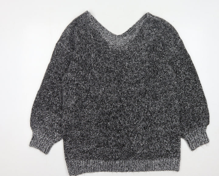 RAINBOW Women's Grey Jumper L Acrylic Polyester