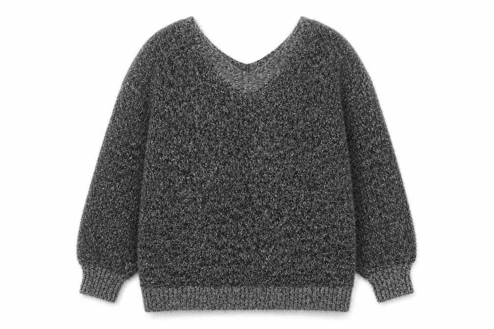 Front view of RAINBOW Women's Grey Jumper L Acrylic Polyester