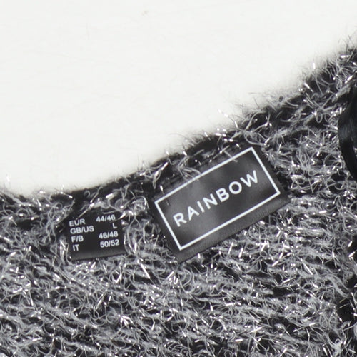 RAINBOW Women's Grey Jumper L Acrylic Polyester