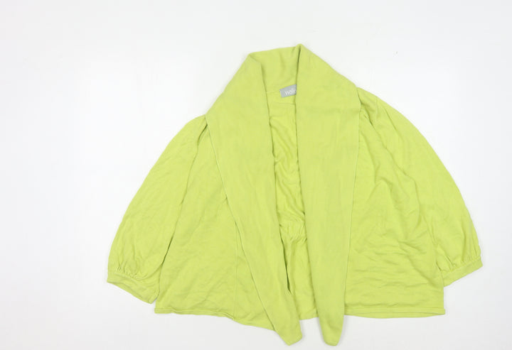 Wallis Women's Green Open front Cardigan L - Cosy & Stylish