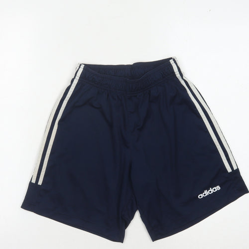 Adidas Men's Blue Athletic Shorts - Size S