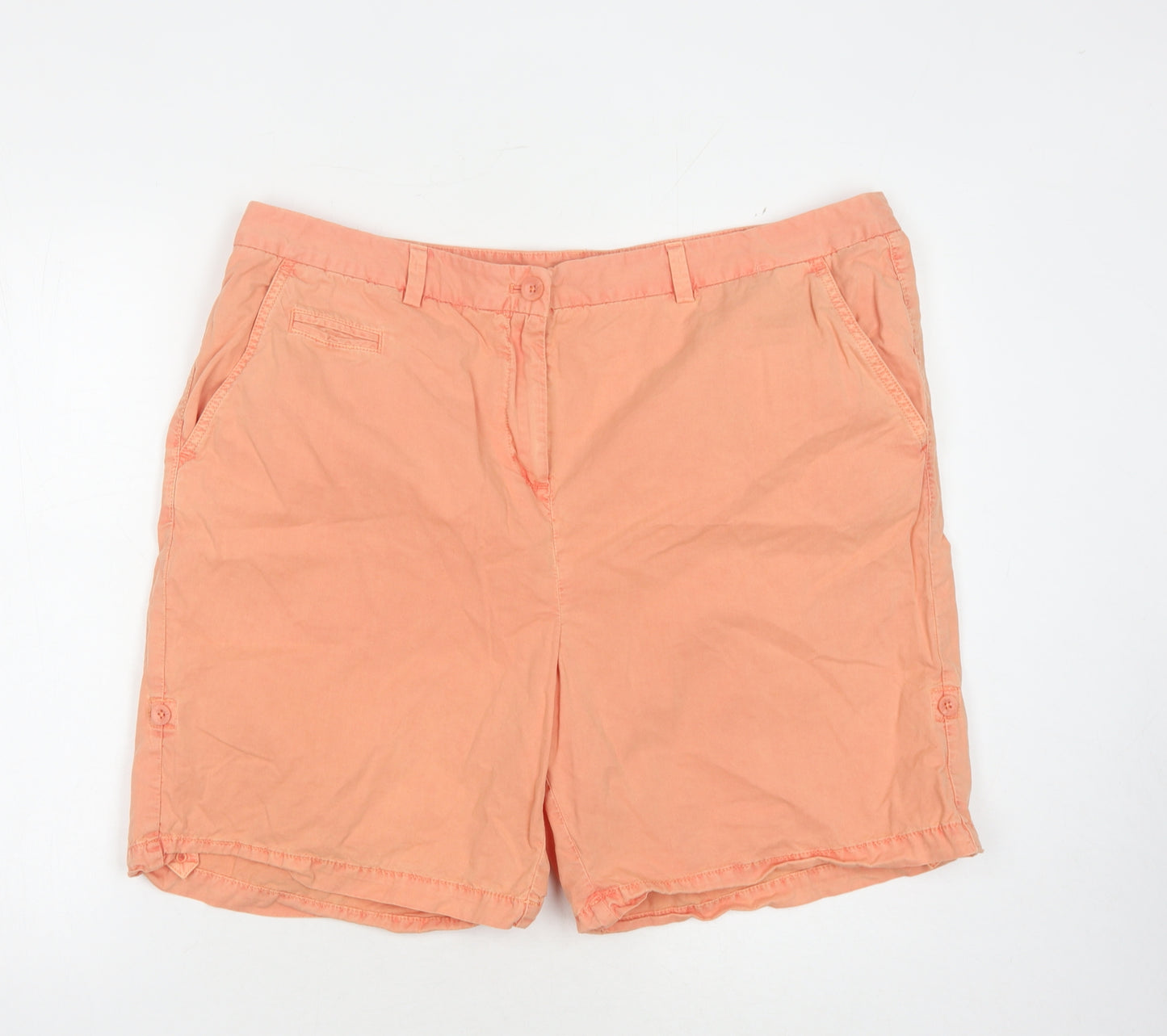 Marks and Spencer Women's Pink Chino Shorts Size 20