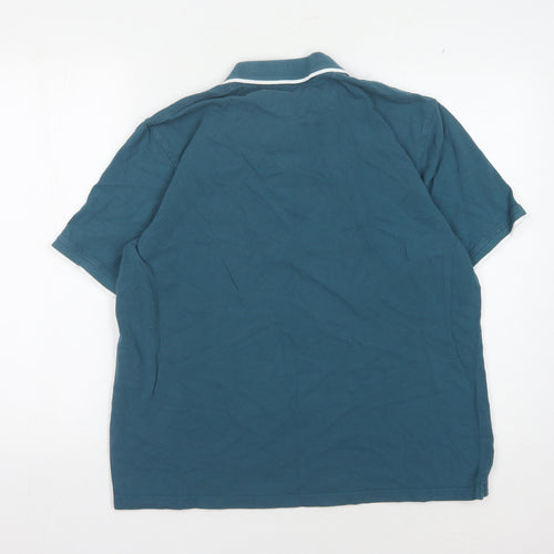 James Pringle Men's Blue Polo Shirt Large