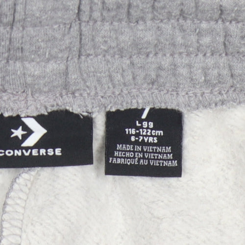 Converse Grey Boys Jogger Trousers 6-7 Years