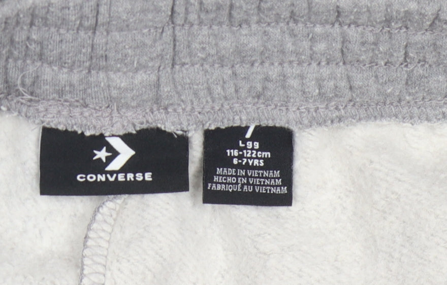 Converse Grey Boys Jogger Trousers 6-7 Years