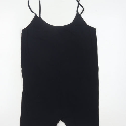 H&M Women's Black XL Sleeveless Stretch Jumpsuit
