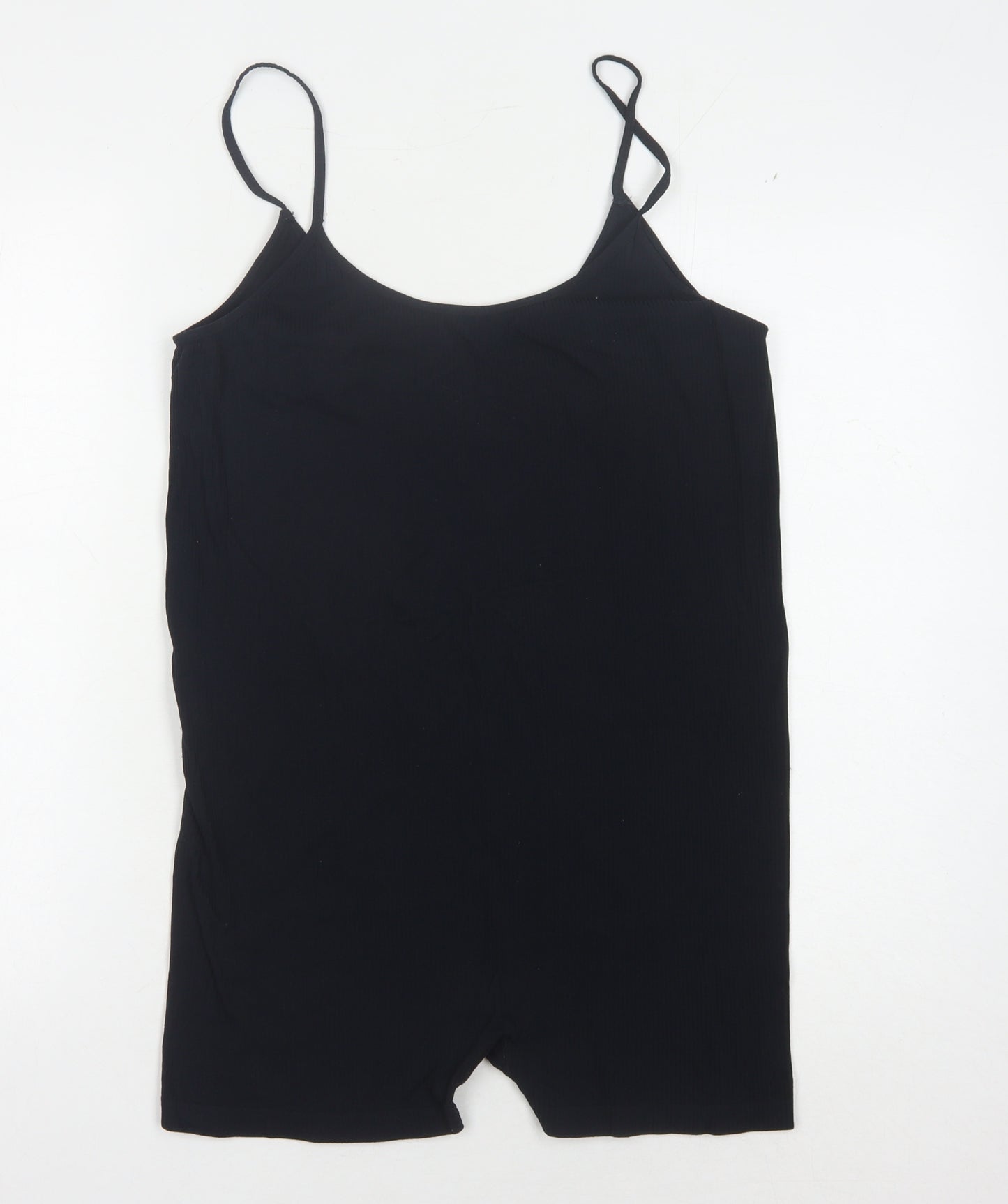 H&M Women's Black XL Sleeveless Stretch Jumpsuit
