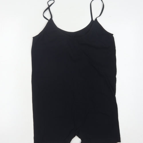 H&M Women's Black XL Sleeveless Stretch Jumpsuit
