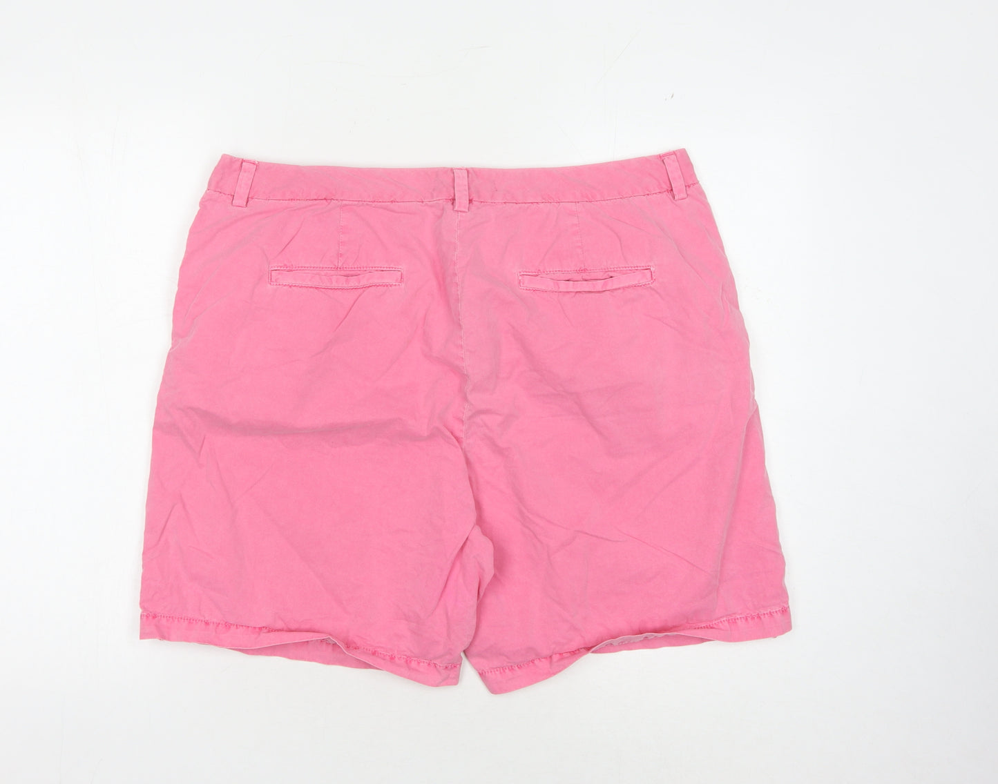 Marks and Spencer Women's Pink Chino Shorts Size 18