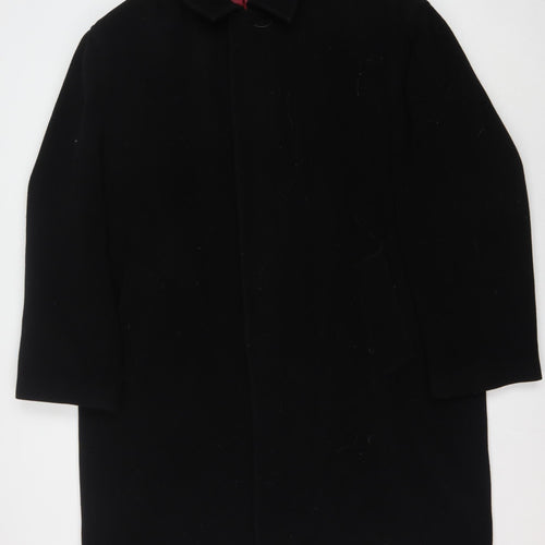 Blakes Men's Black Wool Cashmere Overcoat 2XL