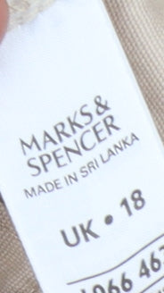 Marks and Spencer Women's Beige Casual Shorts Size 18
