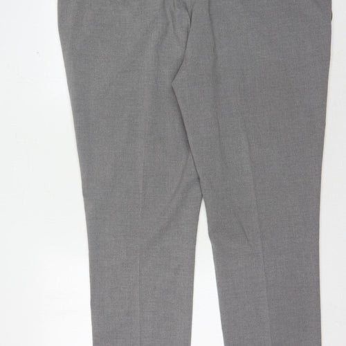 Burton Men's Grey Straight Trousers 46L Workwear