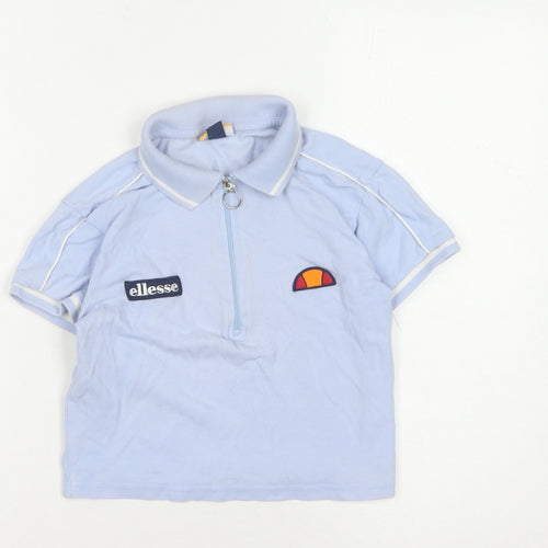 Ellesse Blue Polo Shirt, Unisex Adults, Size 6, Cotton