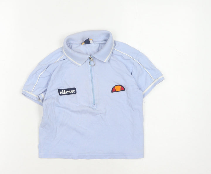 Ellesse Blue Polo Shirt, Unisex Adults, Size 6, Cotton
