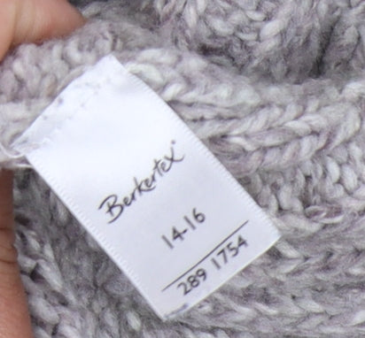 Berketex Women's Grey Striped Pullover Jumper 14