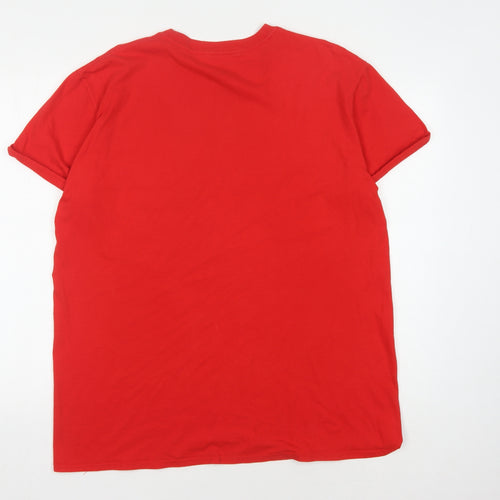Disney Unisex Red XL T-Shirt Mickey Minnie Graphic