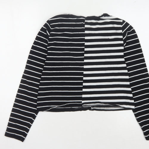 New Look Women's Black Striped Long Sleeve T-Shirt