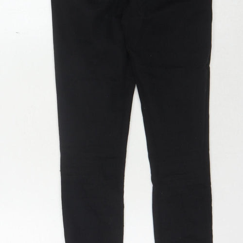 Topshop Women's Black Skinny Distressed Jeans Size 8