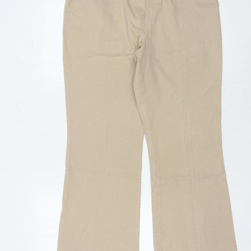 Bonmarché Women's Beige Straight Jeans Size 12