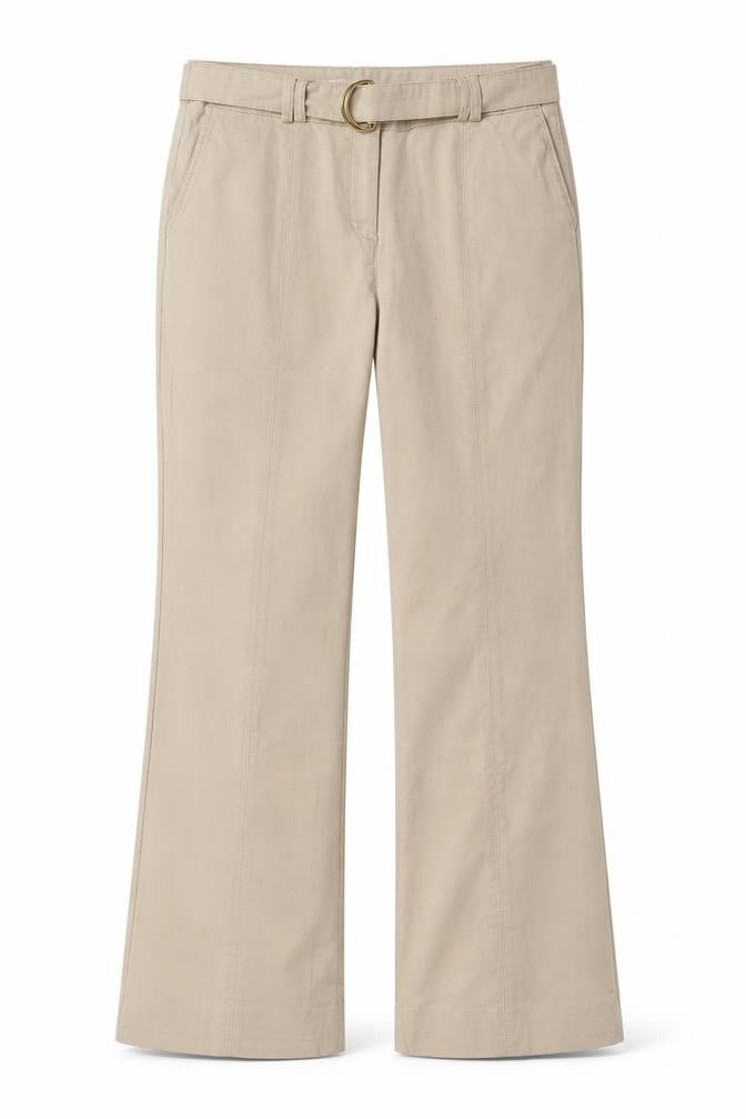 Front view of Bonmarché Women's Beige Straight Jeans, size 12