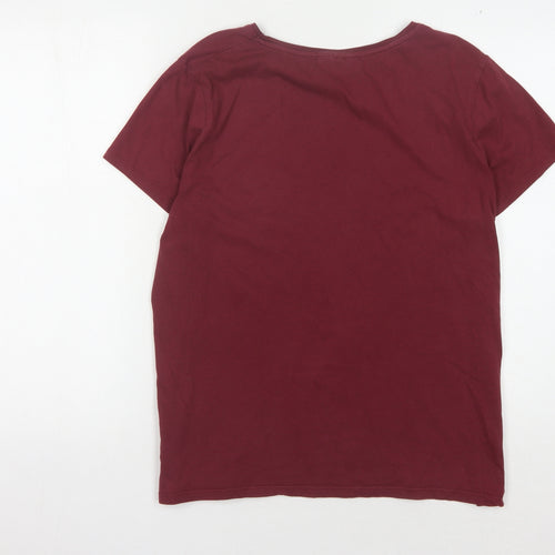 Harry Potter Women's Red T-Shirt L Movie Theme Casual