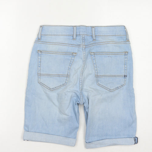 Burton Men's Blue Chino Shorts, Size M, Light Denim