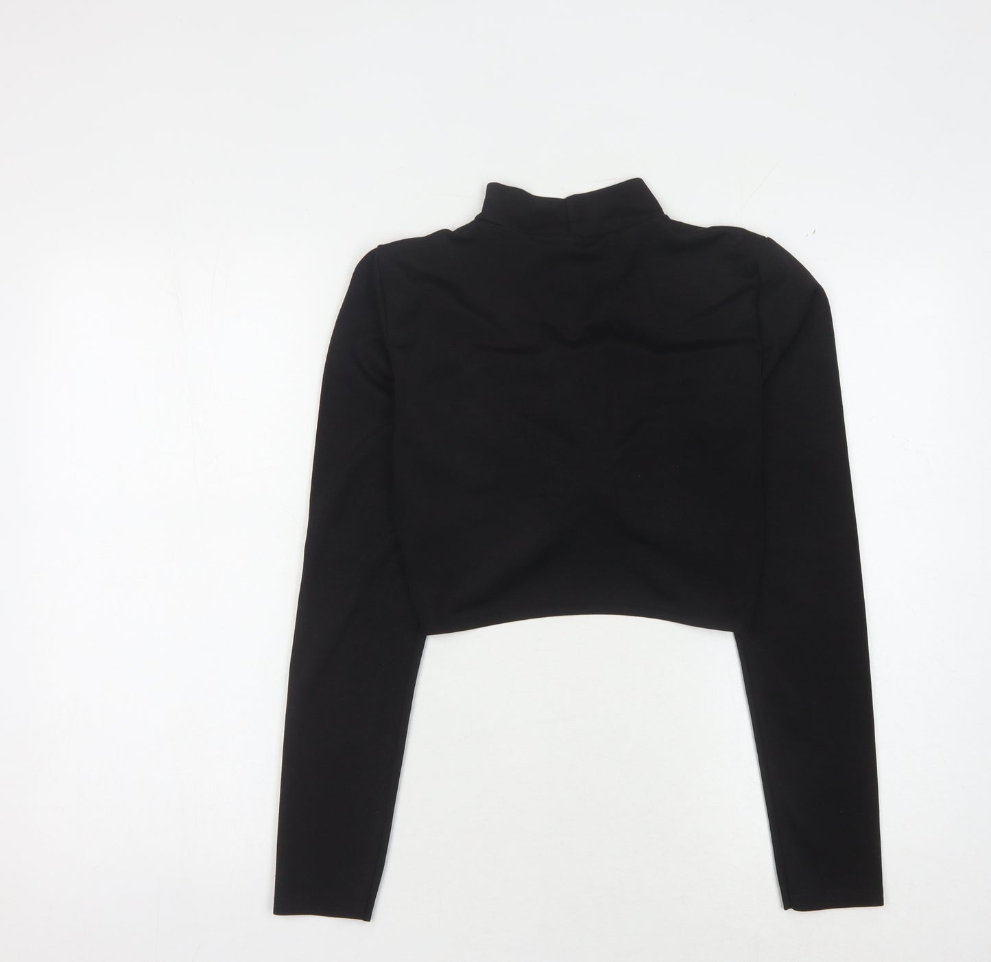 Pink Vanilla Women's Black Cropped Blouse - L