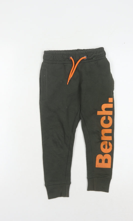 Bench Boys Green Jogger Trousers, Size 4 Years - Casual Style
