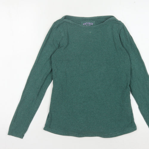 Fat Face Women's Green Basic Top Size 6