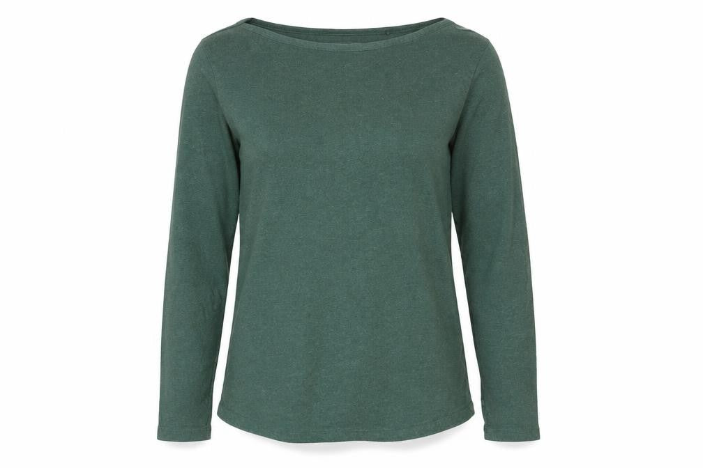 Front view of FatFace Women's Green Basic Top, size 6