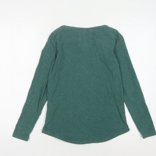 Fat Face Women's Green Basic Top Size 6