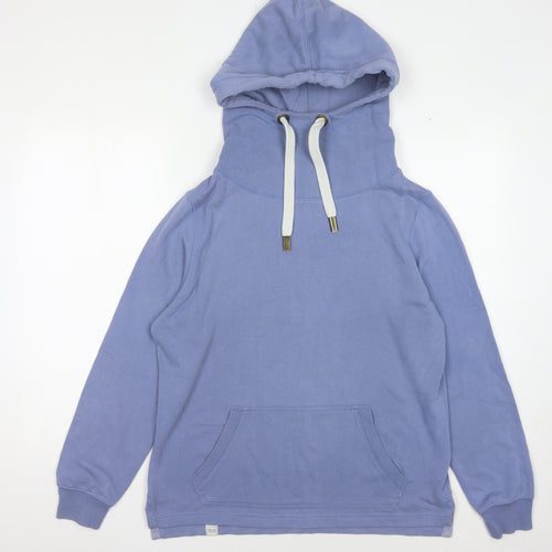 Fat Face Women's Blue Pullover Hoodie - Size 12