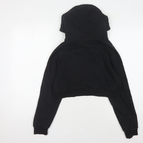 Firetrap Girls Black Hoodie with Logo, Size S
