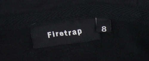 Firetrap Girls Black Hoodie with Logo, Size S