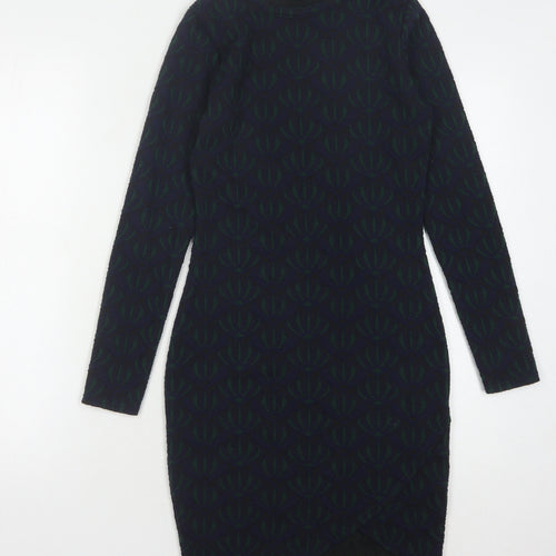 River Island Women's Black Bodycon Dress Size 8
