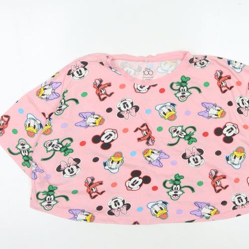 Disney at Primark Pink Cartoon Women’s Cropped T-Shirt M